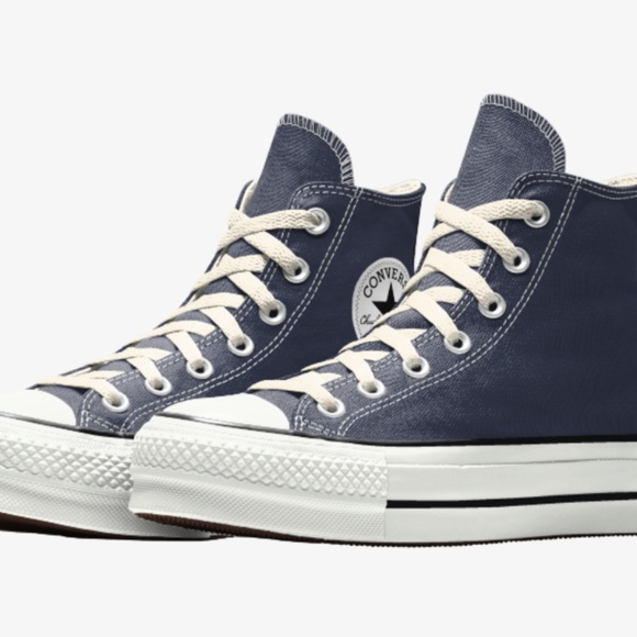 Converse Shoes Converse Navy Blue High Top Platform M5w7 Poshmark